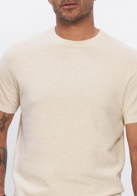 Beige PROFUOMO T-shirt T-SHIRT CREW NECK COTTON LINEN - large