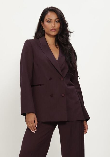 Bordeaux FORTE FORTE Blazer GRAIN DE POUDRE DOUBLEBREASTED SMOKING JACKET - large