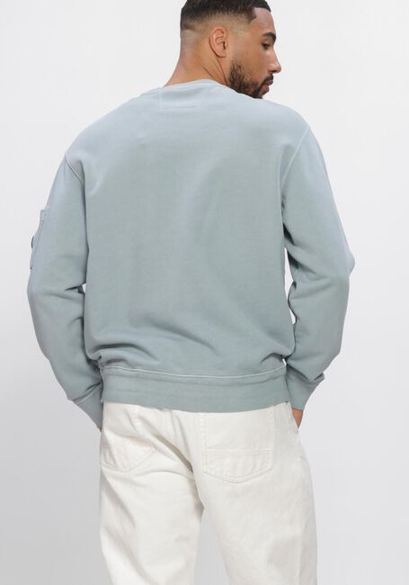 Donkerblauwe CP COMPANY Sweater COTTON DIAGONAL FLEECE CREWNECK LENS SWEATSHIRT - large