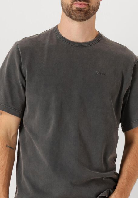 Donkergrijze FORÉT T-shirt OAK FADED WASH T-SHIRT - large