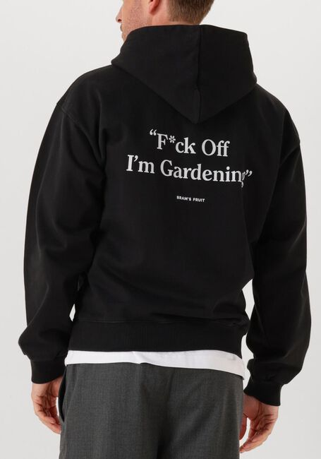 Zwarte BRAM'S FRUIT Truien/vesten F*CK OFF HOODIE - large