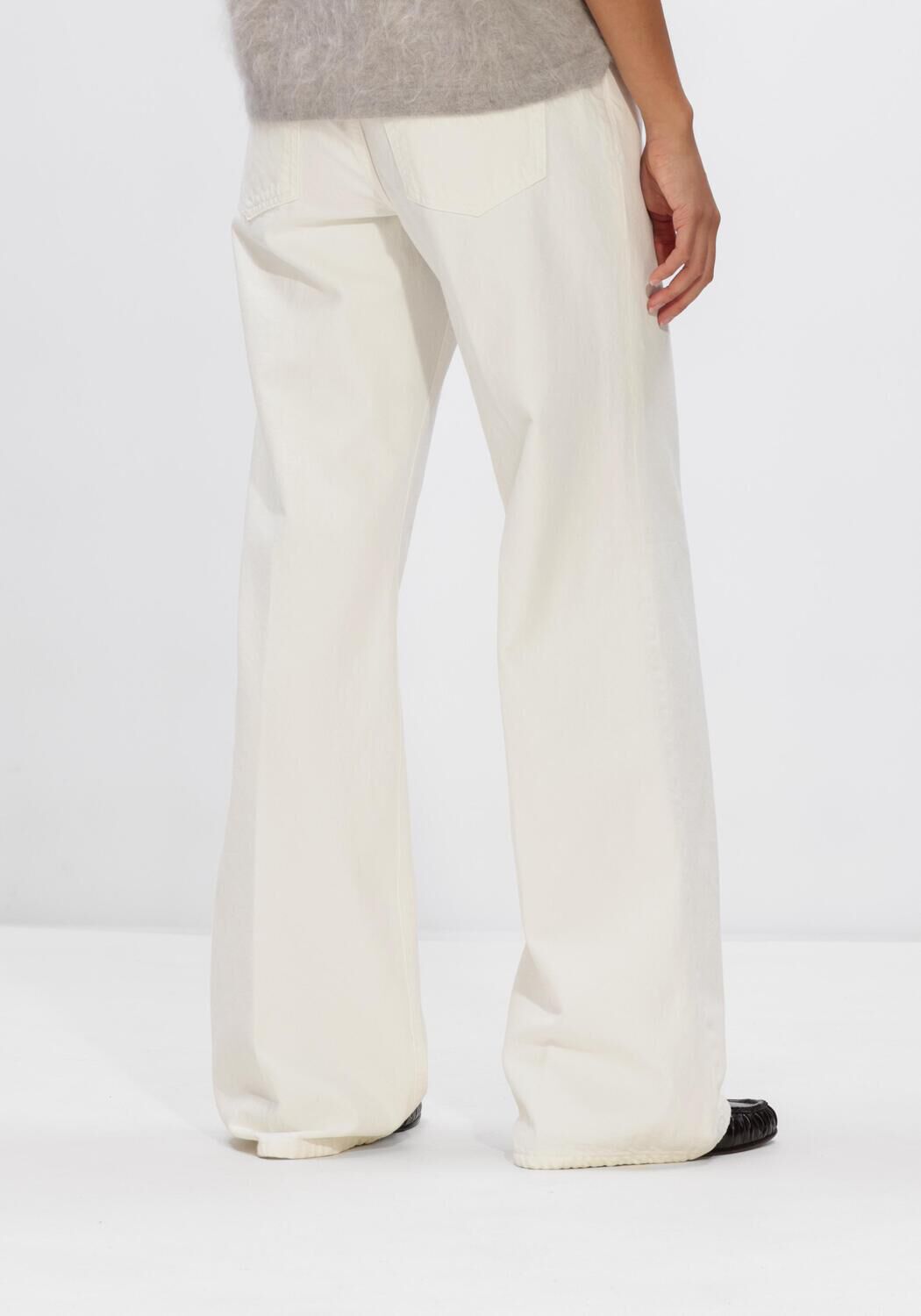 Ecru CLOSED Wide jeans GILLAN - large