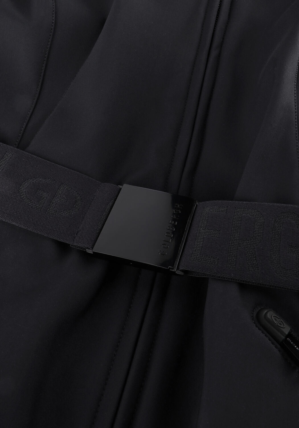 Zwarte GOLDBERGH Winterjassen HIDA SKI JACKET FAUX BORDER - large