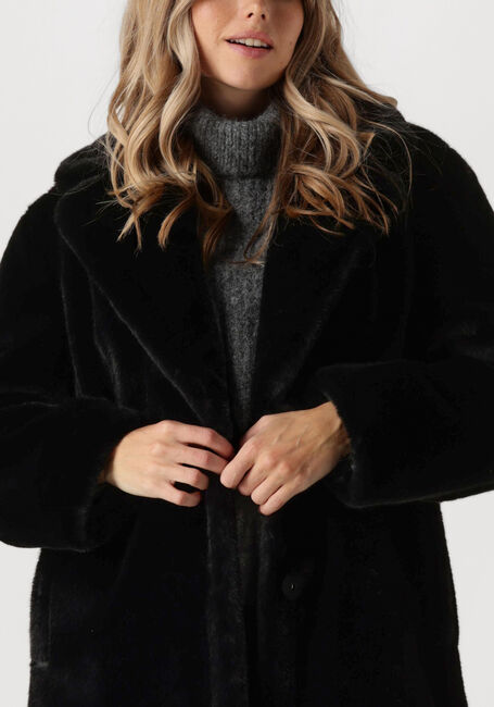 Zwarte STAND STUDIO Faux fur jas MARIA COAT SOFT - large