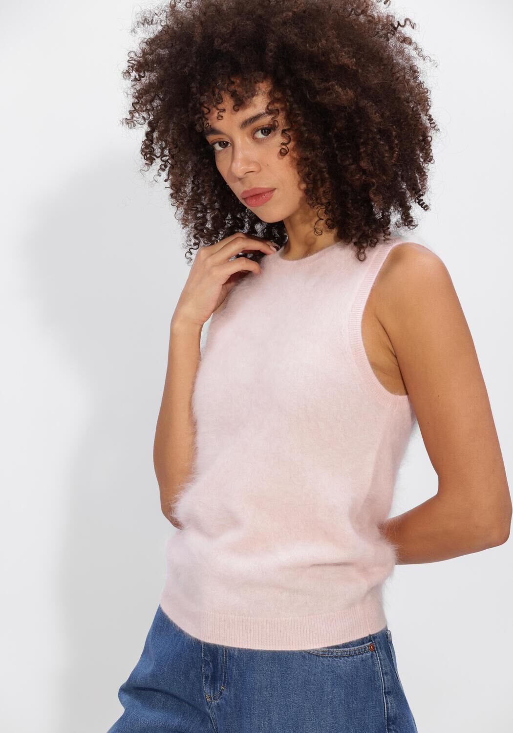 Lichtroze ABSOLUT CASHMERE Trui MATTIE - large