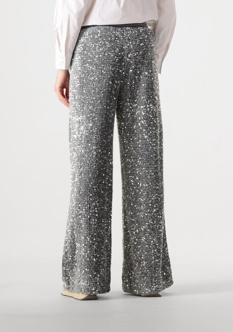 Zilveren SUMMUM Broeken PANTS SEQUINS VELOUR - large