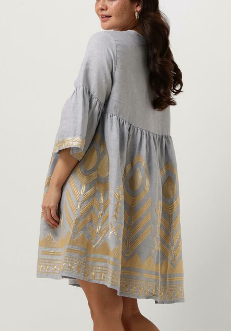 Lichtblauwe GREEK ARCHAIC KORI Mini jurk 230645 - large