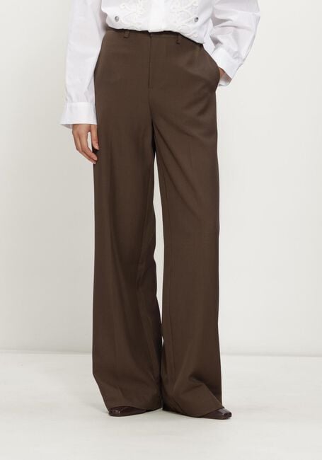 Bruine CO'COUTURE Wijde broek LUNACC WIDE PANT - large