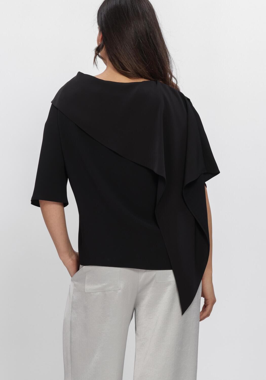 Zwarte NATAN Top TOP FLOWING TOP - large