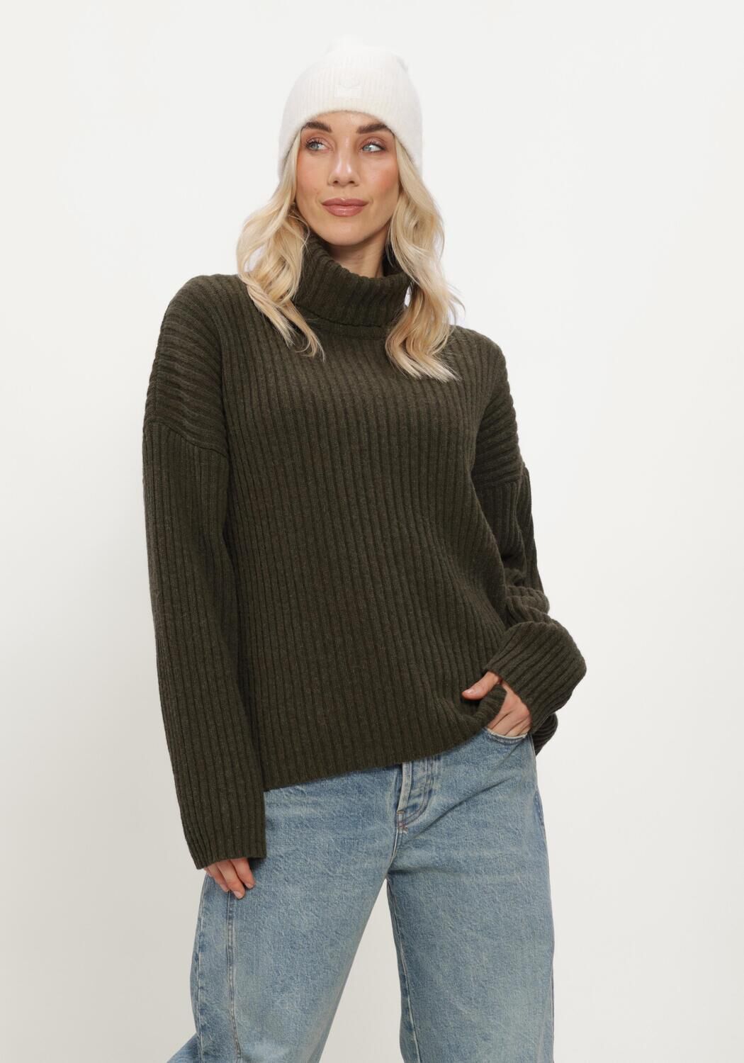 Donkergroene LOIS JEANS Trui ALBA - large
