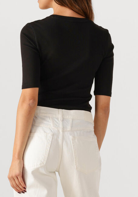 Zwarte CLOSED Top CREWNECK SHORTSLEEVE - large