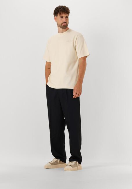 Zwarte OLAF HUSSEIN Broeken REGULAR TWILL PLEATED CHINO'S - large