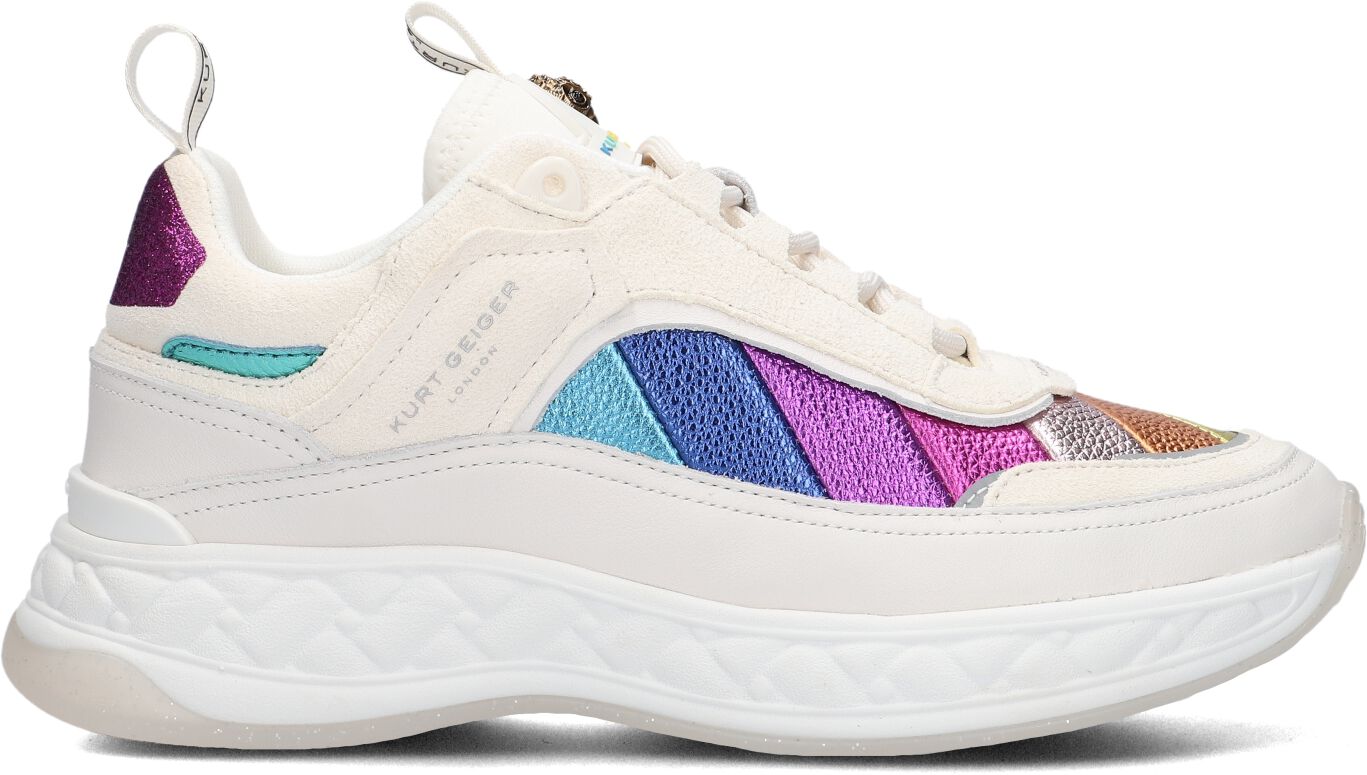 Kurt Geiger London Lage Sneakers Dames Kensington Sneaker, Maat: 38, Materiaal: Leer, Kleur: Wit