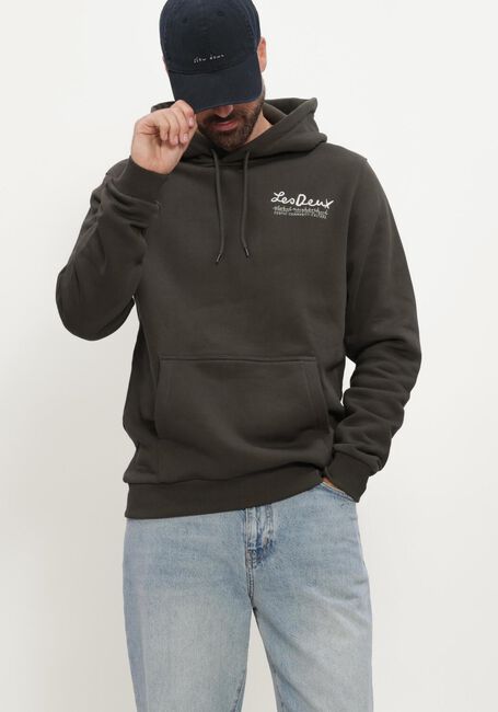 Groene LES DEUX Trui RURAL HOODIE - large