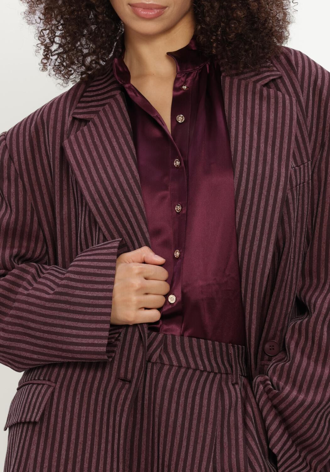 Bordeaux AMAYA AMSTERDAM Blazer CLAIR BLAZER STRIPE - large