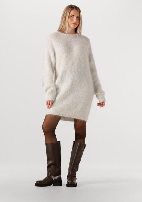 Lichtgrijze AMERICAN VINTAGE Midi jurk NIBY - large