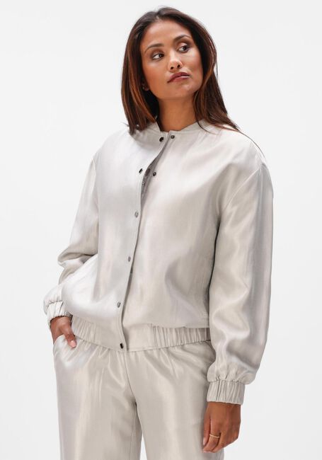 Lichtgrijze AIMEE THE LABEL Jack JOY BOMBER JACKET - large