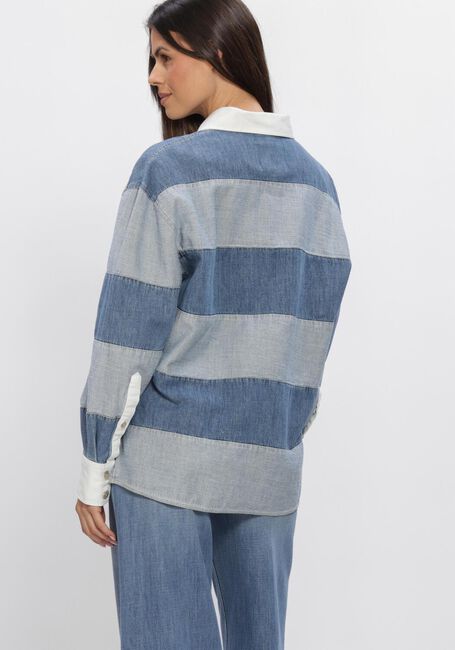 Lichtblauwe CLOSED Sweater RUGBY SHIRT - large