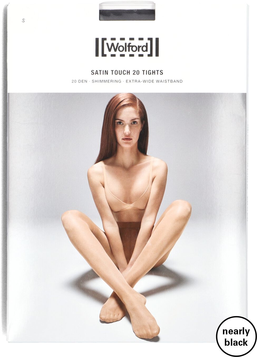 Wolford Panty Dames Satin Touch 20 Tights, Maat: XS, Materiaal: Satijn, Kleur: Zwart afbeelding