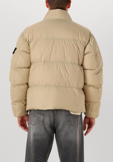 Beige STONE ISLAND Gewatteerde jas BOMBER - large