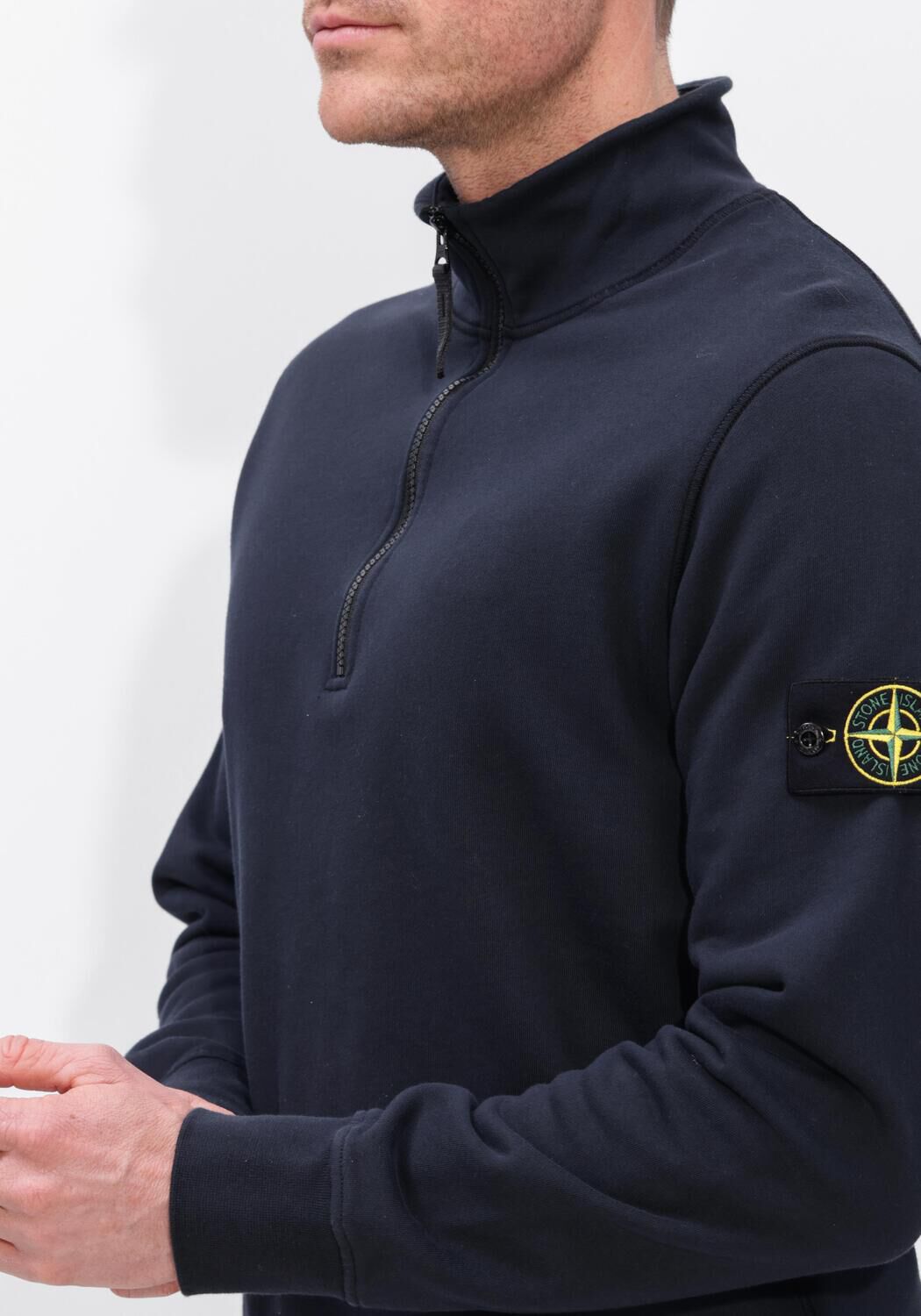 Donkerblauwe STONE ISLAND Polo LS POLO S0051 - large