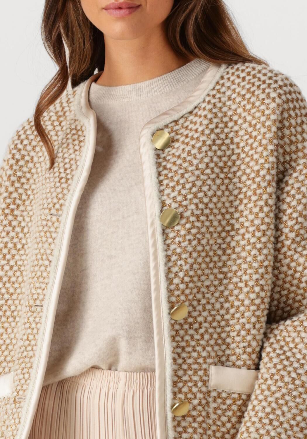 Zand FORTE FORTE Blazer NATTE' TWEED BLOUSON - large