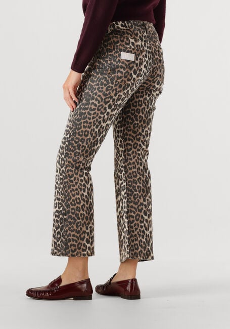 Multi GANNI Straight leg jeans PRINT DENIM BETZY CROPPED - large