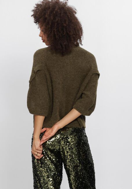 Donkergroene DANTE6 Trui MAHANI CAPE SWEATER - large