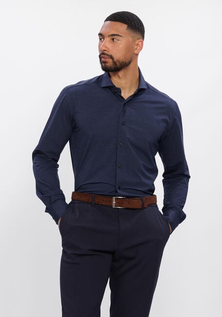 Donkerblauwe XACUS Klassiek overhemd 21615 ACT520ML - large