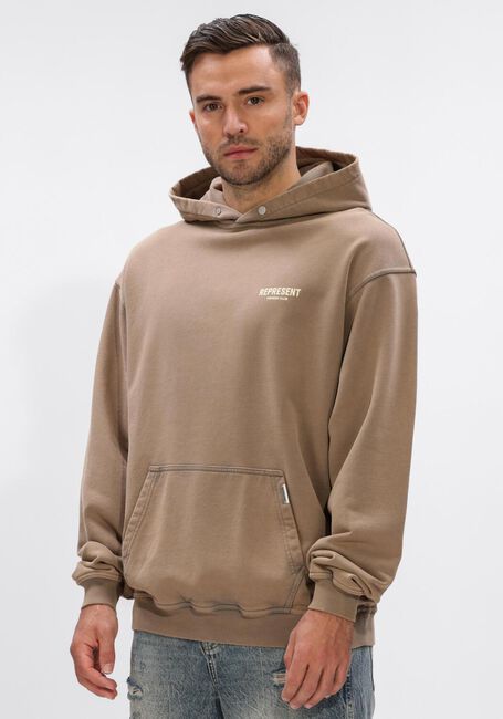 Taupe REPRESENT Sweater REPRESENT OWNERS CLUB HOODIE - large