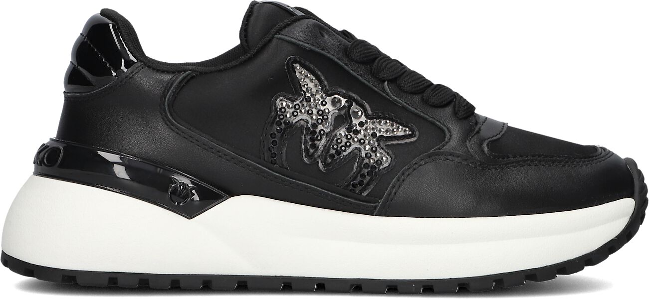 Pinko Lage Sneakers Dames Gem 07, Maat: 39, Materiaal: Textiel, Kleur: Zwart