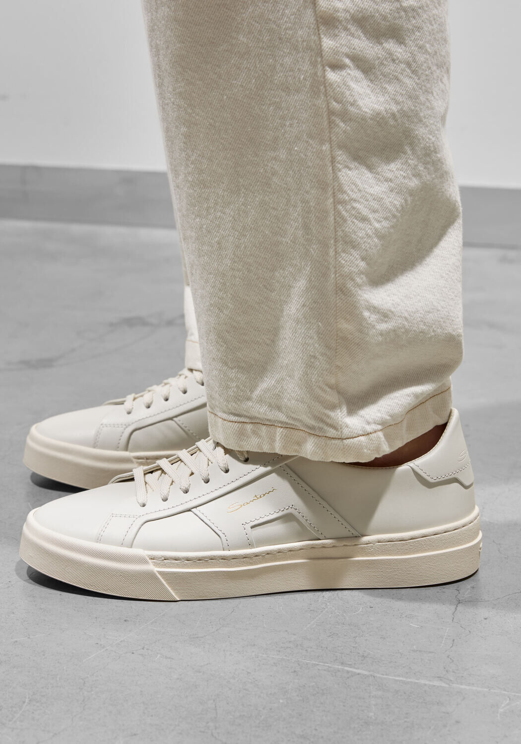 Witte SANTONI Lage sneakers DBS2 - medium