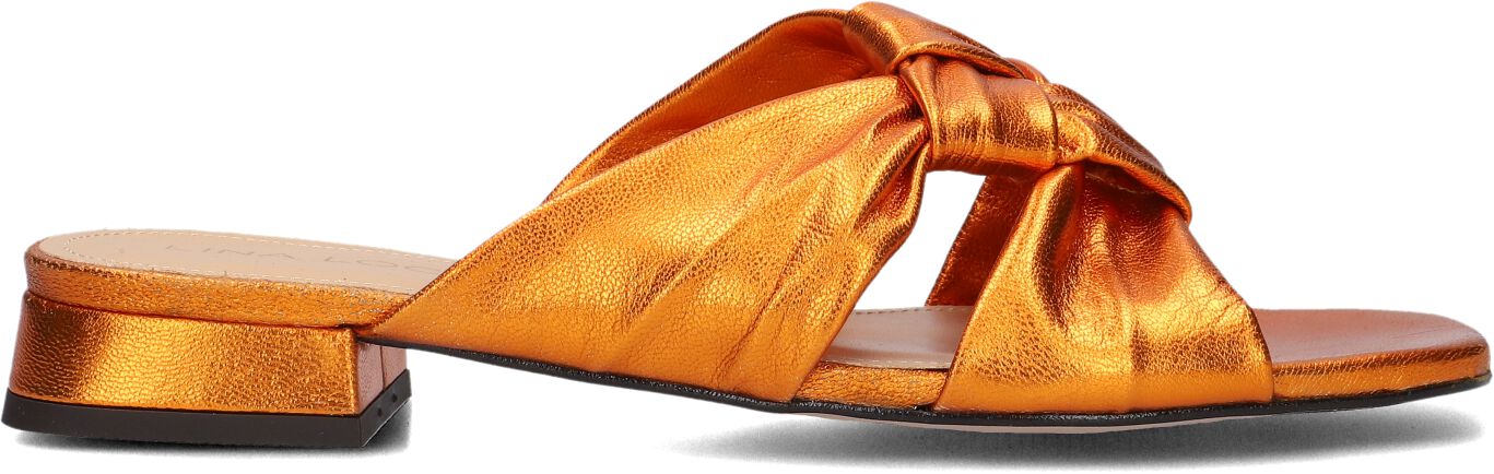 Lina Locchi Slippers
Dames L1399, Maat: 42, Materiaal: Leer, Kleur: Oranje