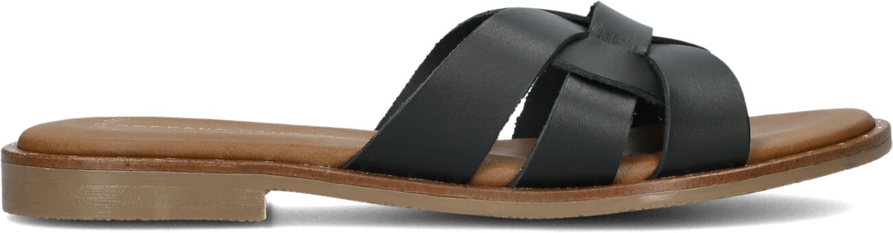 Stefano Lauran Slippers
Dames Led Knoop Slipper, Maat: 37, Materiaal: Leer, Kleur: Zwart