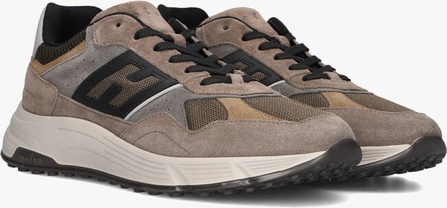 Taupe HOGAN Sneakers MESH COMBI RUNNER Taupe HOGAN Sneakers MESH COMBI RUNNER - large