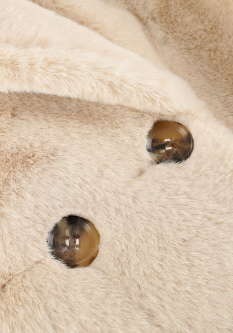 Ecru IBANA Faux fur jas CAMILLE - large