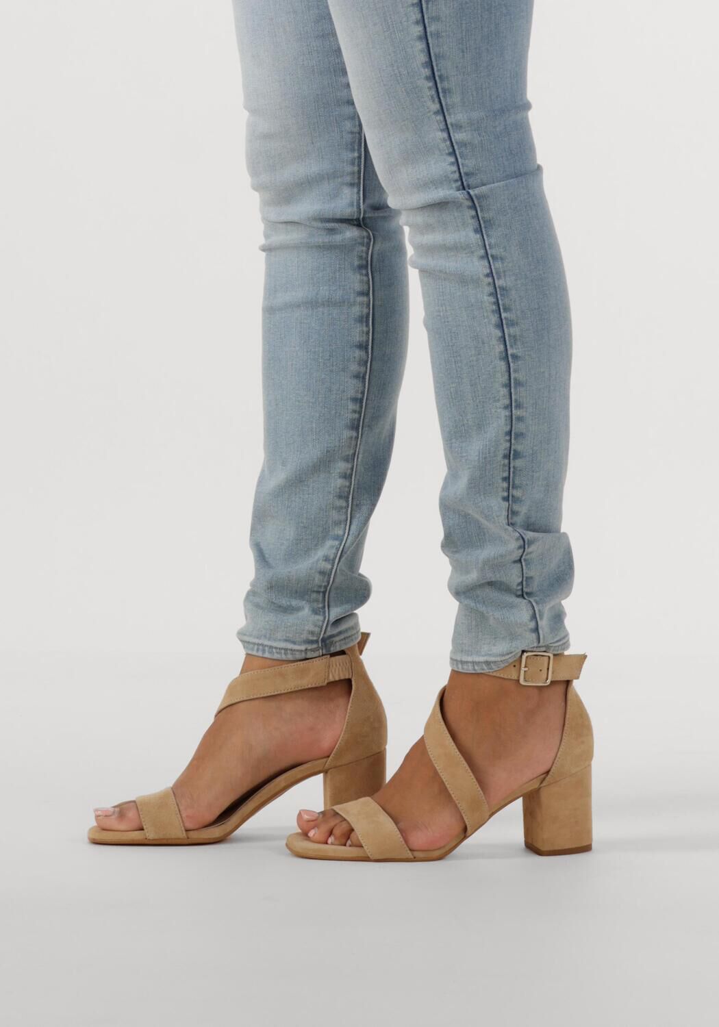 Beige NOTRE-V Sandalen met hak 16036 - large