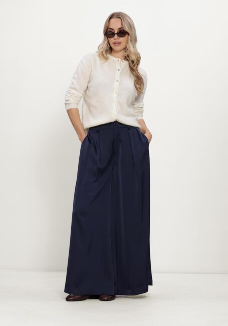 Donkerblauwe CO'COUTURE Wijde broek SAFIRACC SKIRT PANT - large