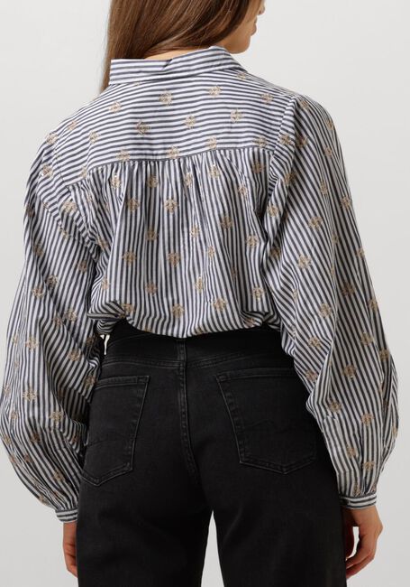 Witte SUMMUM Blouses BLOUSE SCATTERED EMBROSTRIPE - large