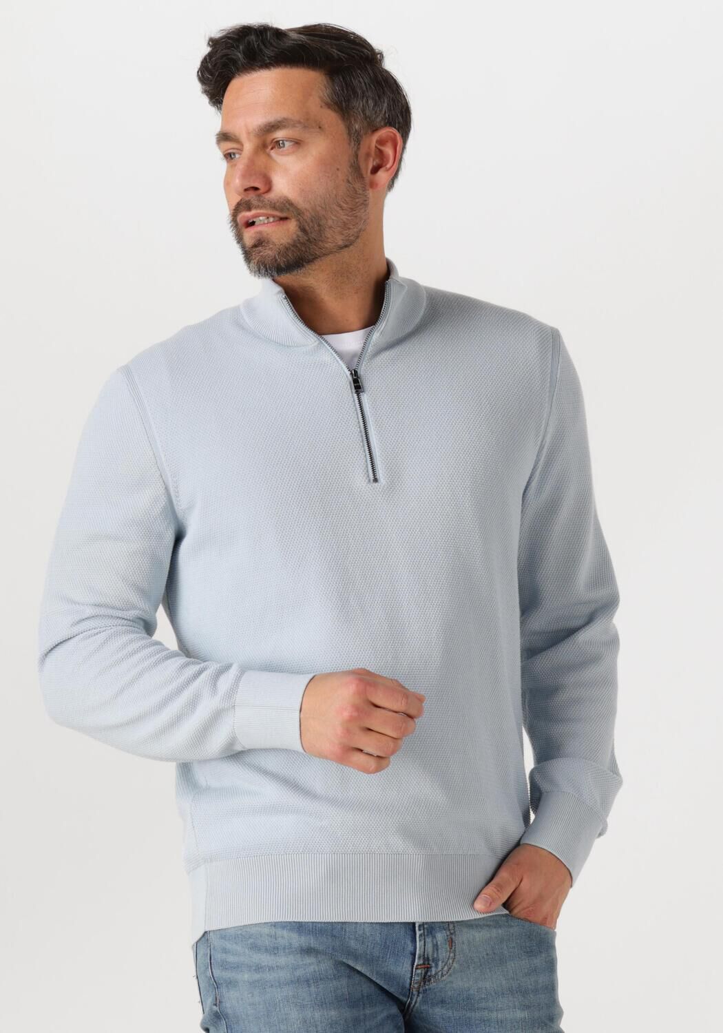 Boss Black Trui Heren Ebrando, Maat: 3XL, Kleur: Lichtblauw