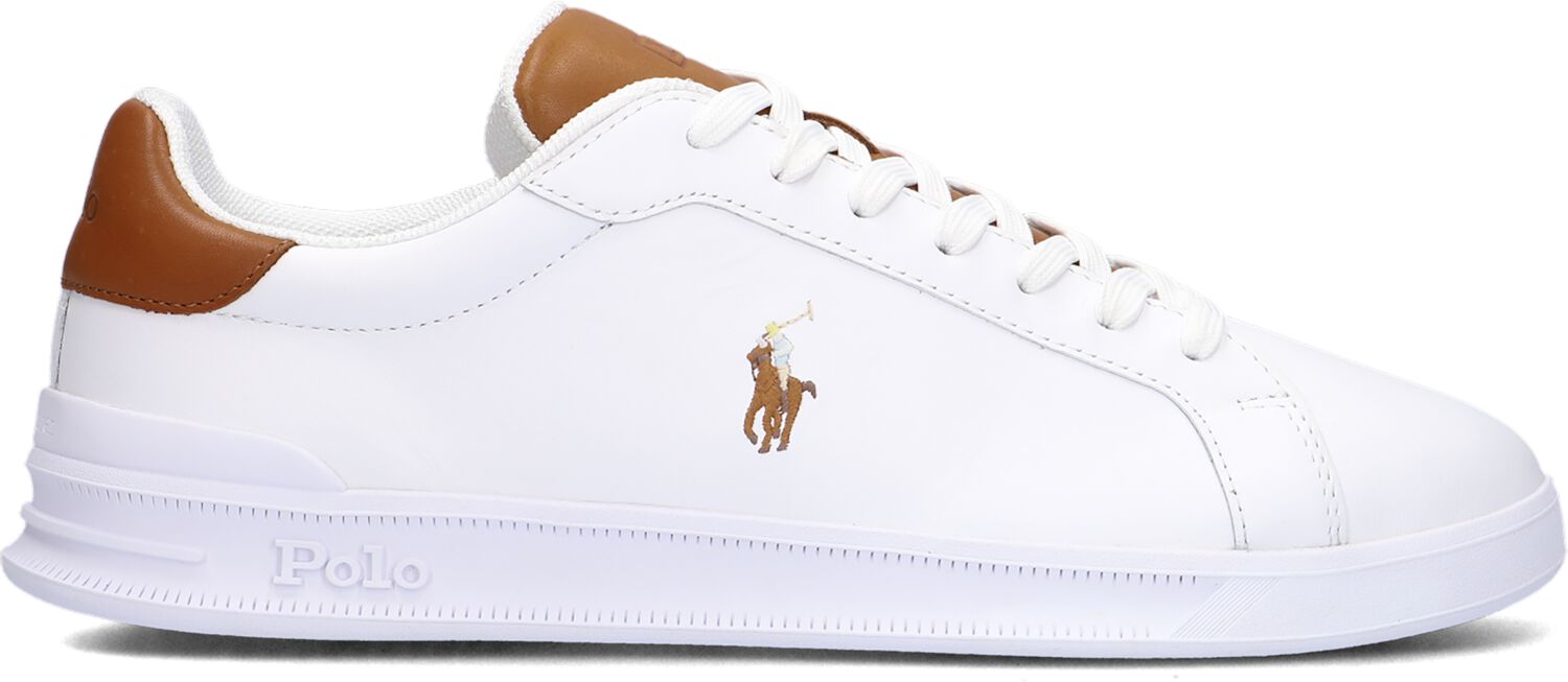 Ralph Lauren Lage Sneakers Heren Hrt Court Ii, Maat: 41, Materiaal: Leer, Kleur: Wit