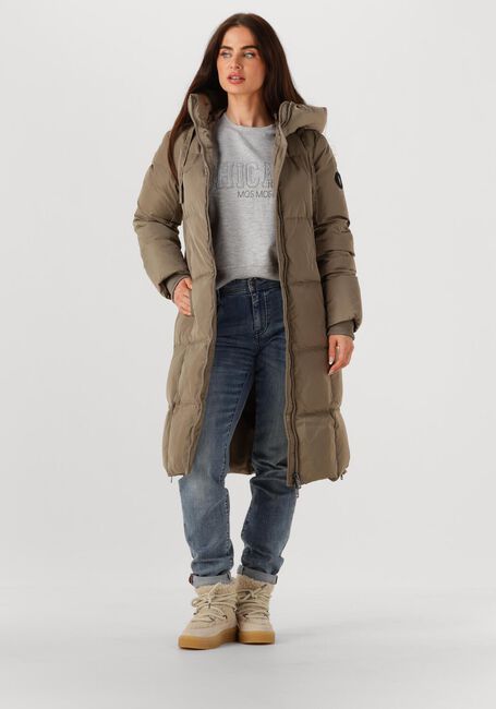 Khaki MOS MOSH Gewatteerde jas NOVA SQUARE DOWN COAT - large