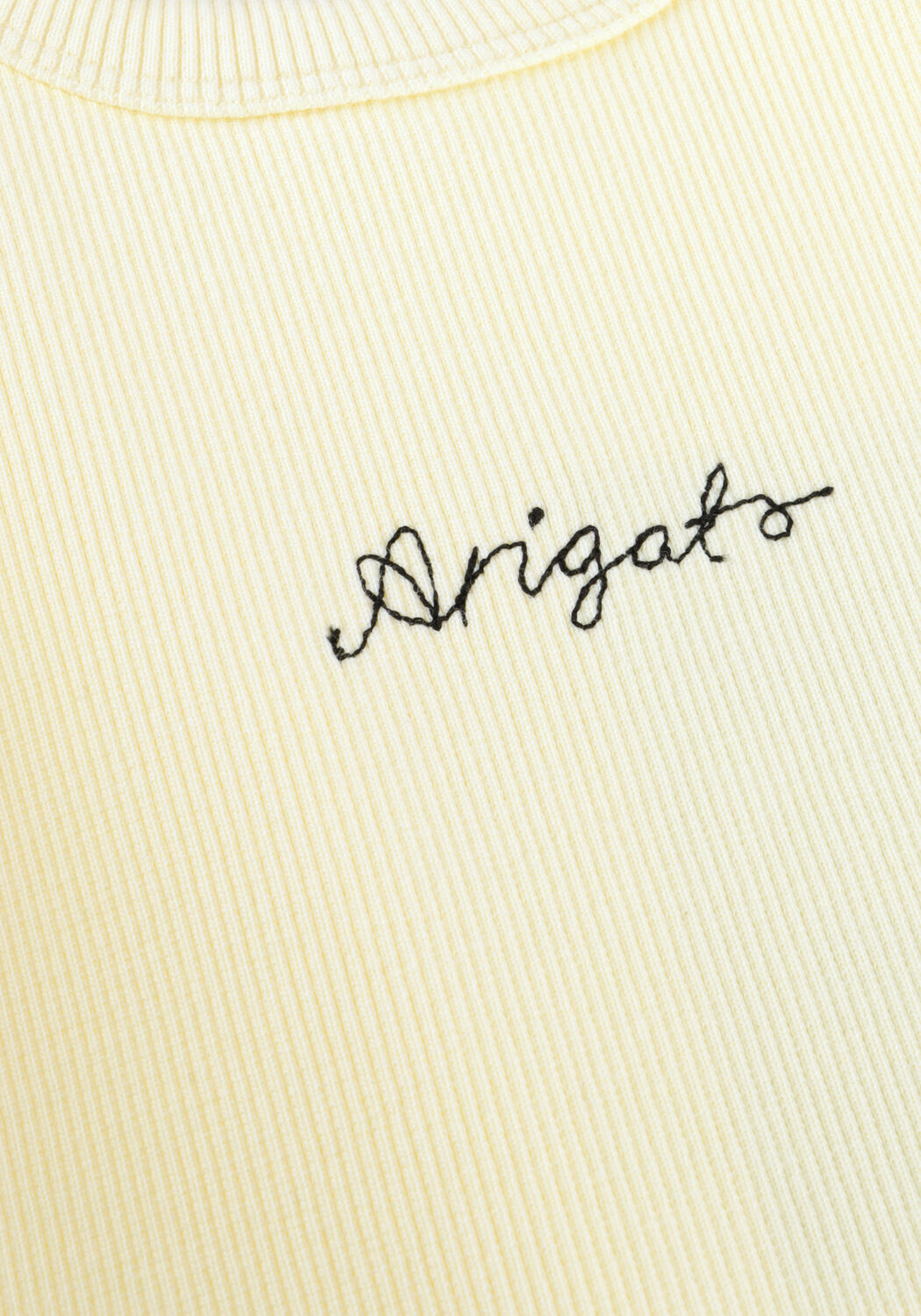 Butter yellow AXEL ARIGATO Top SCOOP RIBBED TANK - large