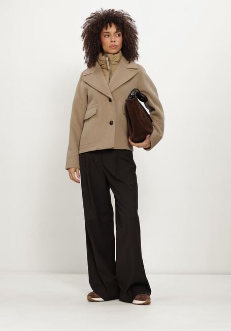 Camel WOOLRICH Mantel MELTON WOOL 2IN1 PEACOAT - large