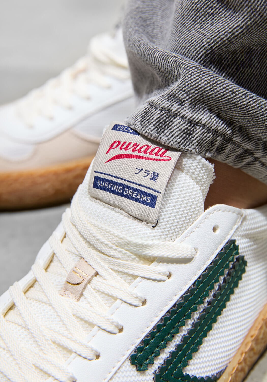 Witte PURAAI Lage sneakers 4.05 POLLY - large