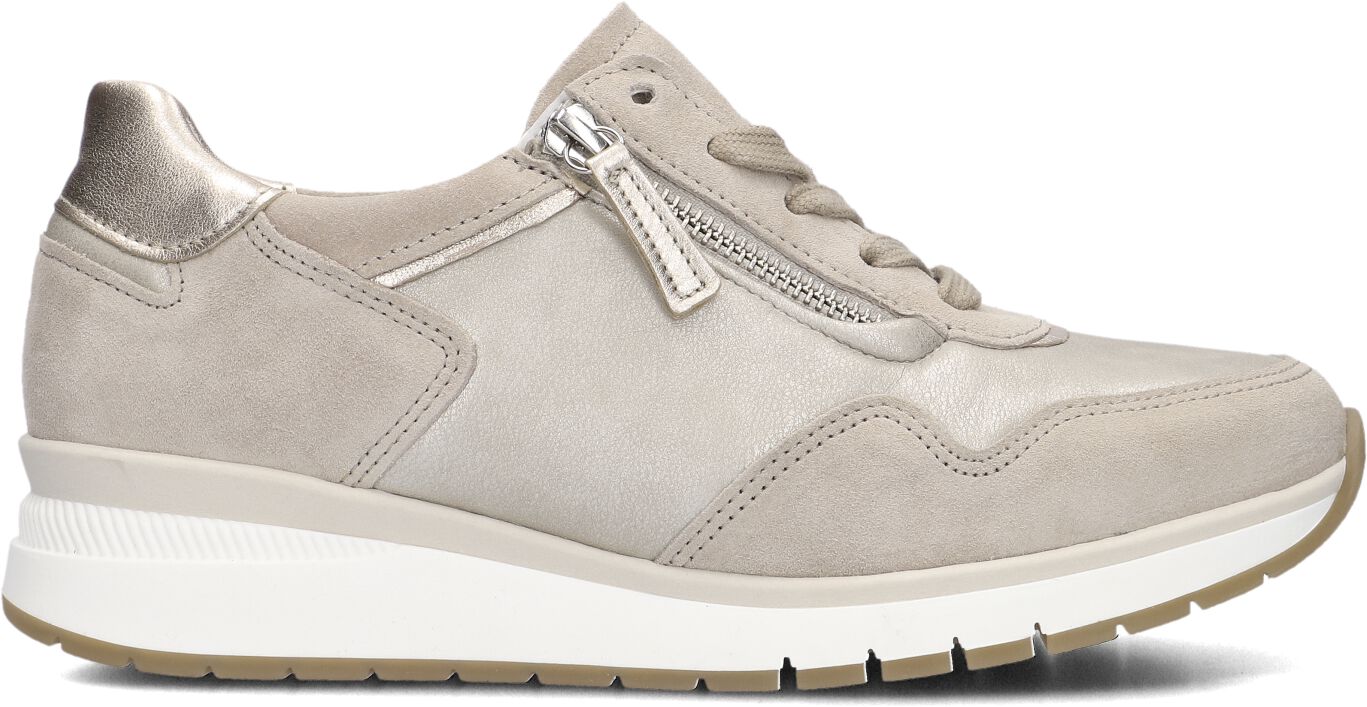 Gabor Lage Sneakers Dames 46.308, Maat: 40,5, Materiaal: Leer, Kleur: Taupe