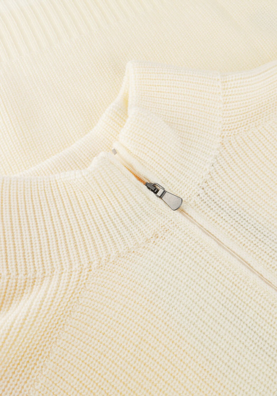 Ecru GRAN SASSO Trui MOCK ZIP - large