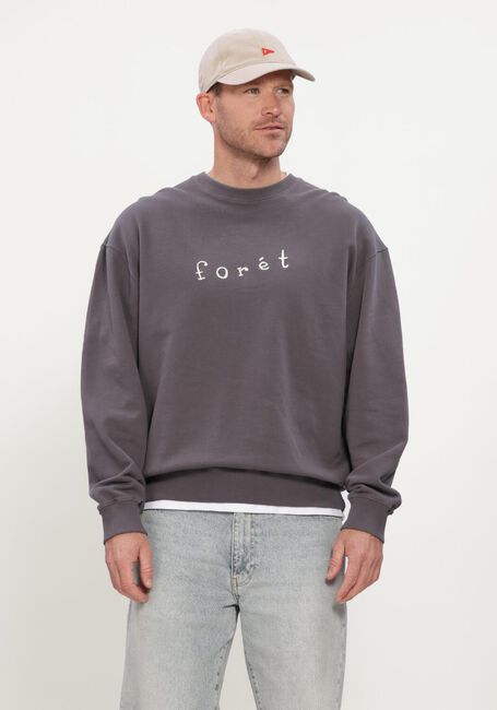 Donkergrijze FOR&Eacute;T Sweater ROPE SWEATSHIRT - large