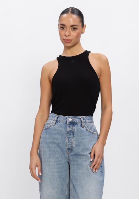Zwarte ANINE BING Top COLE TANK BLACK - large