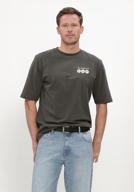 Donkergroene THE GOODPEOPLE T-shirt TUUR - large